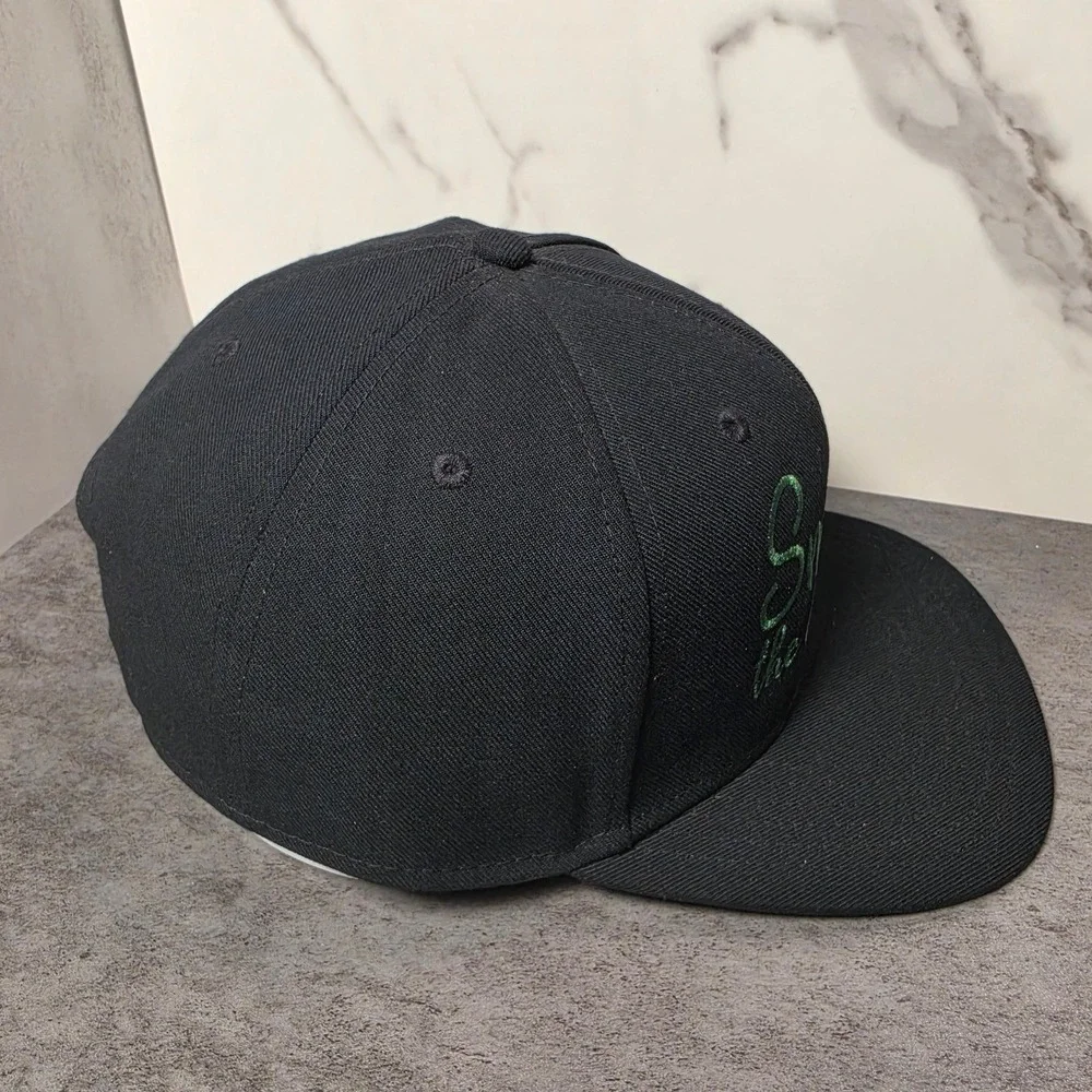 Outdoor Cap Red LBL Mens Smokin the Good Stuff Snapback Hat Black Green Script